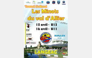 Tournoi des Minots les 15 et 16 Avril Stade Léo Lagrange de Langeac organisé par le GL2S